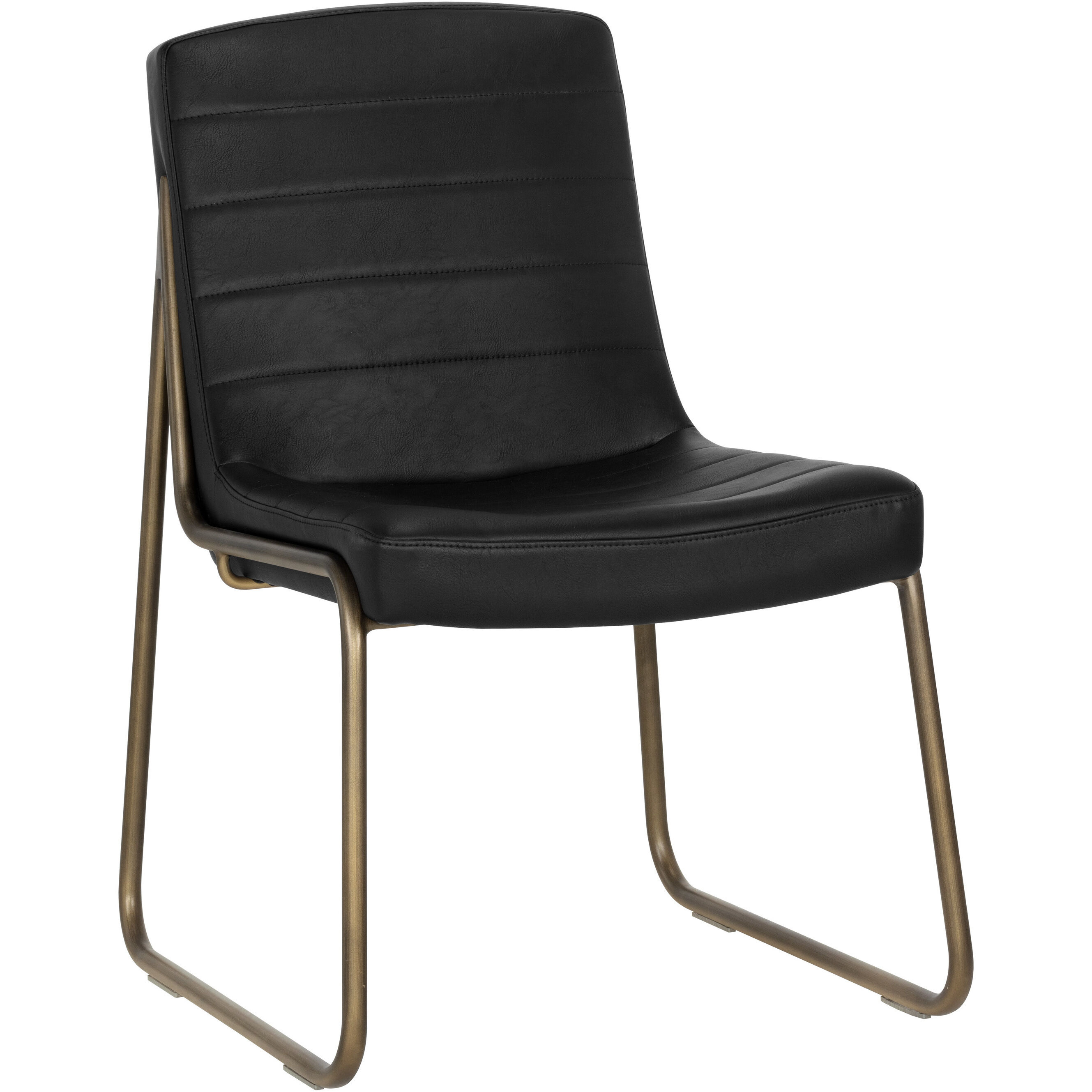 Anton Vintage Black Dining Chair, Set Of 2